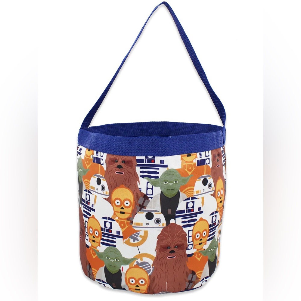 🔥Star Wars Yoda Collapsible Nylon Basket Bucket Toy Storage Tote Bag🔥
